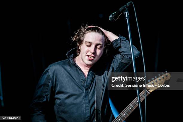 Ryan Evan McCann of Catfish & The Bottlemen perfoms on stage during iDays festival on June 22, 2018 in Milan, Italy.