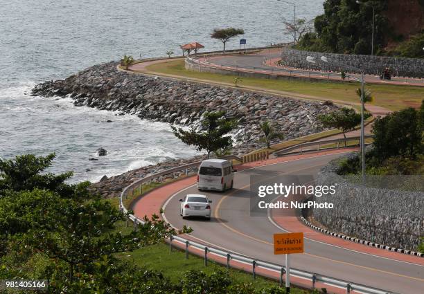 View from Noen Nangphaya view point in Chanthaburi province, east of Bangkok on June 22, 2018.