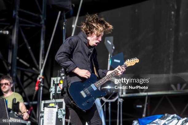 Ryan Evan McCann of Catfish and the Bottlemen performs live at IDAYS Festival on Jun 22 2018, Milan, Italy