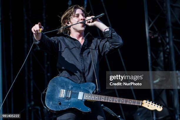 Ryan Evan McCann of Catfish and the Bottlemen performs live at IDAYS Festival on Jun 22 2018, Milan, Italy