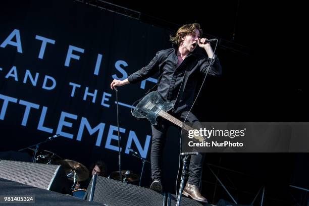 Ryan Evan McCann of Catfish and the Bottlemen performs live at IDAYS Festival on Jun 22 2018, Milan, Italy