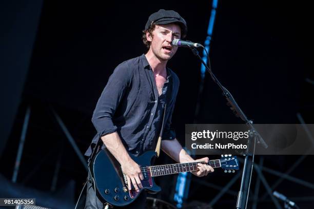 Ryan Evan McCann of Catfish and the Bottlemen performs live at IDAYS Festival on Jun 22 2018, Milan, Italy