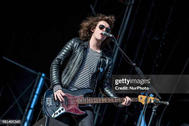 Ryan Evan McCann of Catfish and the Bottlemen performs live at IDAYS Festival on Jun 22 2018, Milan, Italy