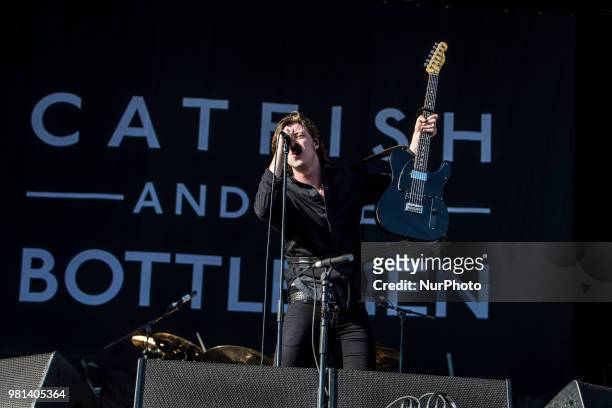 Ryan Evan McCann of Catfish and the Bottlemen performs live at IDAYS Festival on Jun 22 2018, Milan, Italy