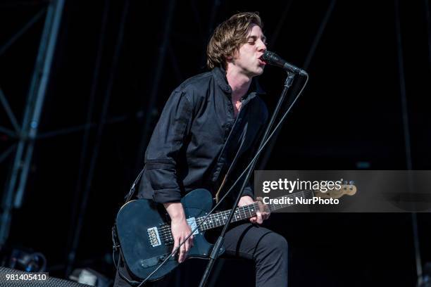 Ryan Evan McCann of Catfish and the Bottlemen performs live at IDAYS Festival on Jun 22 2018, Milan, Italy