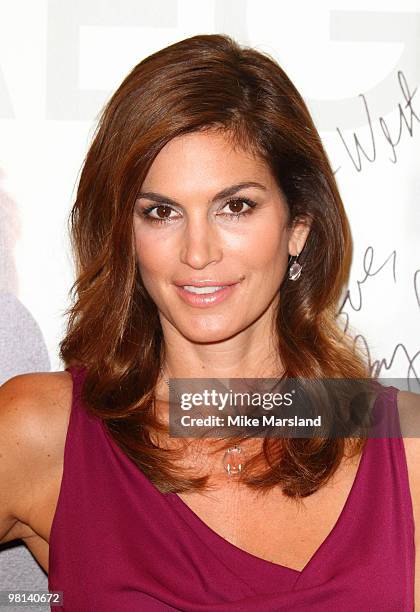Cindy Crawford attends photocall to launch the new OMEGA constellation collection at Westfield on October 15, 2009 in London, England.
