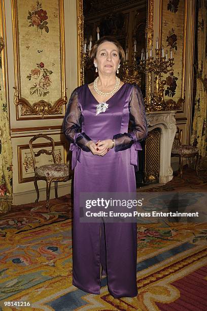 Luisa Gavasa as Carmen Polo at the tv movie 'Alfonso de Borbon y Dampierre. The damned Prince' on March 30, 2010 in Madrid, Spain.