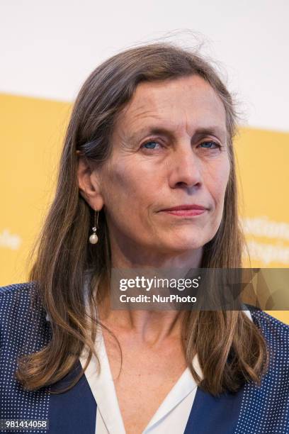 Dutch Mariette Rissenbeek is pictured during a press conference in Berlin, Germany on June 22, 2018. Rissenbeek has been nominated managing director...