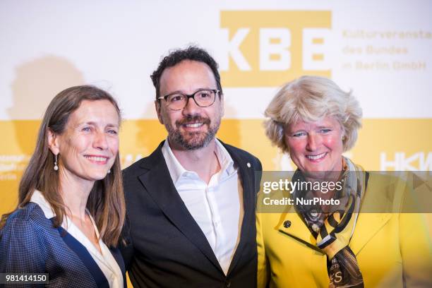 German Federal Commissioner for Culture and Media Monika Gruetters , former Italian director of Locarno Film Festival Carlo Chatrian and Dutch...