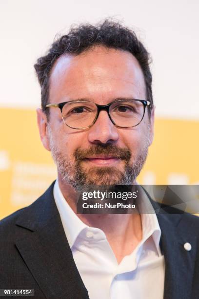 Former Italian director of Locarno Film Festival Carlo Chatrian is pictured during a press conference in Berlin, Germany on June 22, 2018. Chatrian...