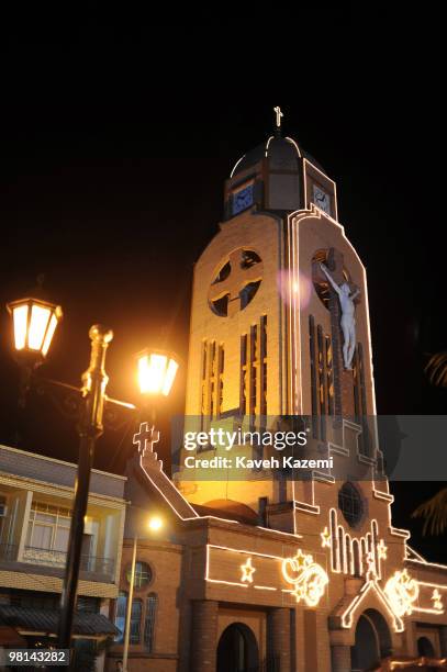 The view of church in the city main square. Quimbaya is a town and municipality in the western part of the department of Quindío, Colombia. It is 20...