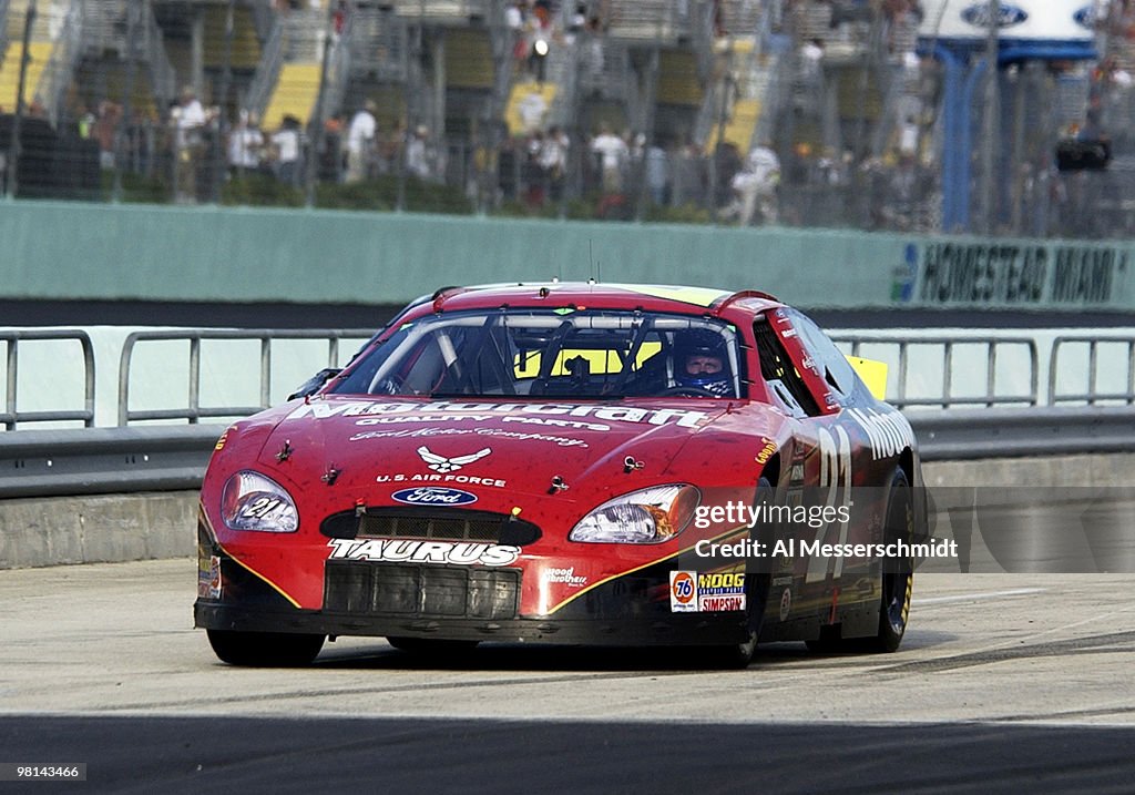 Ricky Rudd 2003 Ricky Rudd leaves pit row Sunday, November 16, 2003 at the Winston ...
