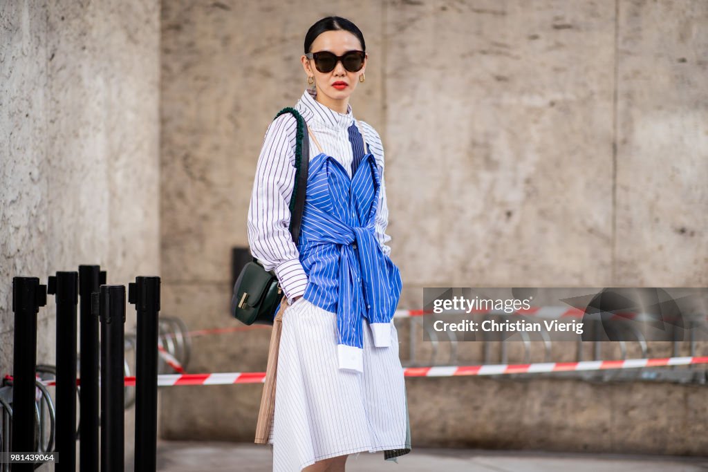 Street Style -Paris Fashion Week - Menswear Spring-Summer 2019 : Day Four