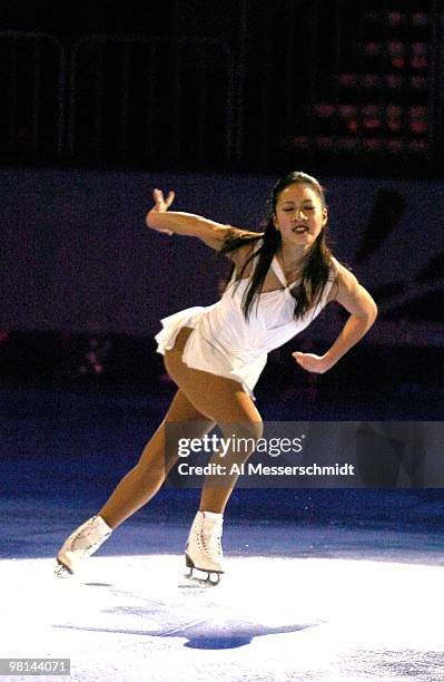 Michelle Kwan dances on ice Sunday, January 11, 2004 at the 2004 Chevy Skating Spectacular following the 2004 State Farm U. S. Figure Skating...