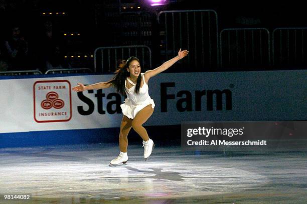 Michelle Kwan dances on ice Sunday, January 11, 2004 at the 2004 Chevy Skating Spectacular following the 2004 State Farm U. S. Figure Skating...