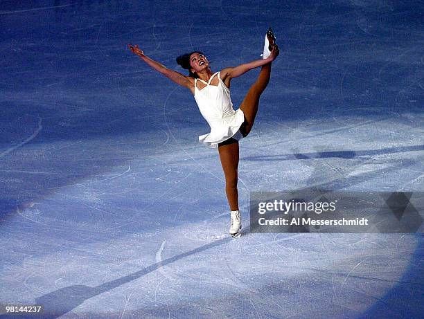 Winner Michelle Kwan dances on ice January 11, 2004 at the 2004 Skating Spectacular following the 2004 State Farm U. S. Figure Skating Championships...