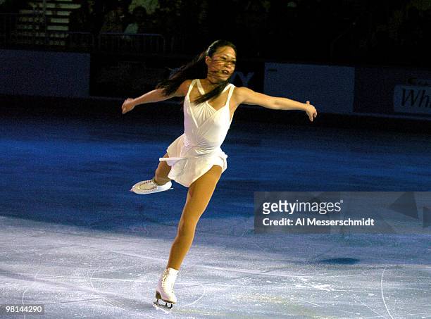 Winner Michelle Kwan dances on ice January 11, 2004 at the 2004 Skating Spectacular following the 2004 State Farm U. S. Figure Skating Championships...