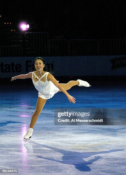 Winner Michelle Kwan dances on ice January 11, 2004 at the 2004 Skating Spectacular following the 2004 State Farm U. S. Figure Skating Championships...