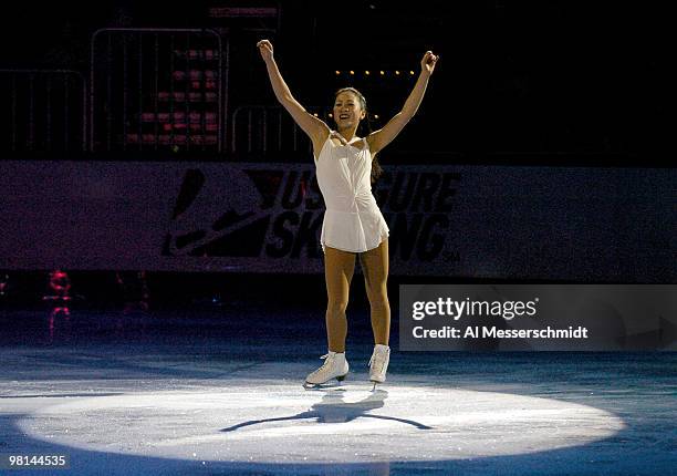 Winner Michelle Kwan dances on ice January 11, 2004 at the 2004 Skating Spectacular following the 2004 State Farm U. S. Figure Skating Championships...