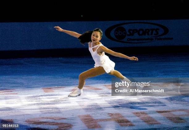 Winner Michelle Kwan dances on ice January 11, 2004 at the 2004 Skating Spectacular following the 2004 State Farm U. S. Figure Skating Championships...