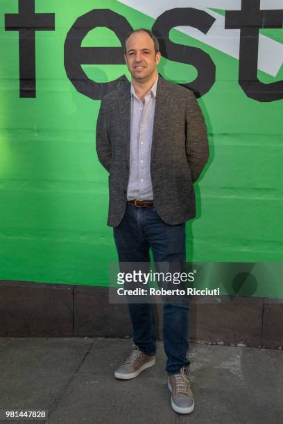 Producer Simon Chinn attends a photocall for the UK Premiere of 'Whitney' during the 72nd Edinburgh International Film Festival at Filmhouse on June...