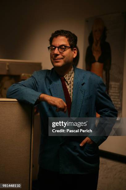 Journalist Michael Musto is photographed on October 25, 2006 in The Village Voice's offices in New York City.