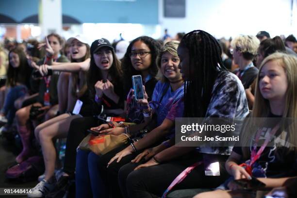 General view of atmosphere at the 9th Annual VidCon at Anaheim Convention Center on June 22, 2018 in Anaheim, California.