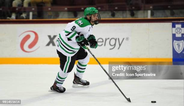 Hill-Murray Pioneers forward Ben Helgeson during a prep hockey game against the Centennial Cougars at Ridder Arena in Minneapolis, MN on December...