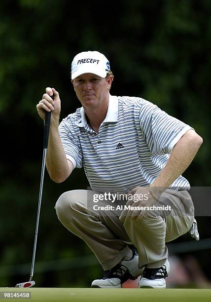 Tim Petrovic competes in the final round of the PGA Tour Bank of America Colonial in Ft. Worth, Texas, May 23, 2004.