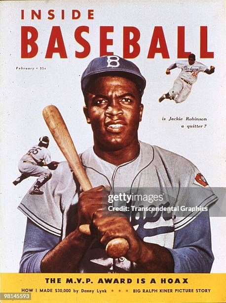 Jackie Robinson is on the cover of the 1951 issue of Inside Baseball, published in New York.