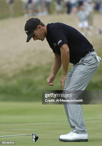 Charles Howell III competes at Shinnecock Hills, site of the 2004 U. S. Open, during second-round play June 18, 2004.