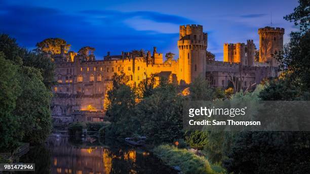 warwick castle in warwick, england. - warwick castle stock pictures, royalty-free photos & images