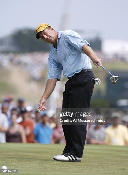 Fred Funk competes at Shinnecock Hills, site of the 2004 U. S. Open, during third-round play June 19, 2004.