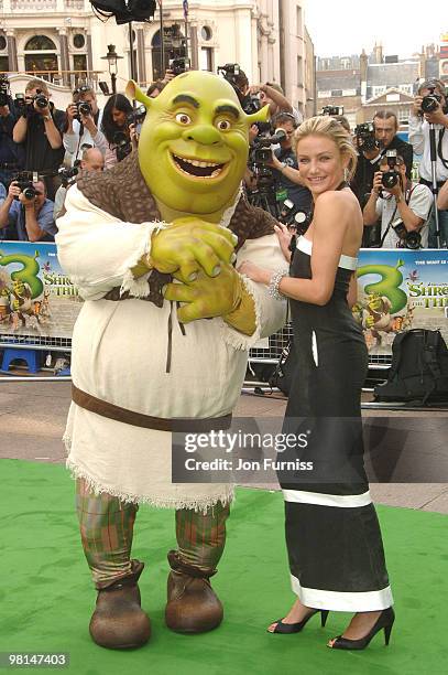 Shrek and Cameron Diaz
