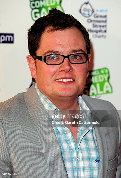 Alan Carr attends the Channel 4 Comedy Gala in aid of Great Ormond Street at 02 Arena on March 30, 2010 in London, England.