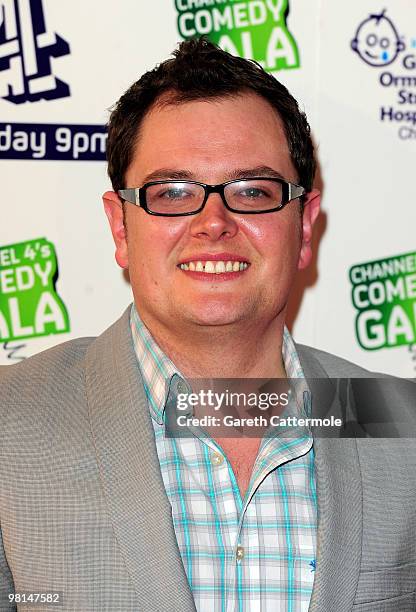 Alan Carr attends the Channel 4 Comedy Gala in aid of Great Ormond Street at 02 Arena on March 30, 2010 in London, England.