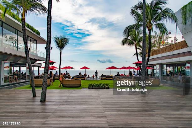 bali beach club - beach club stock pictures, royalty-free photos & images
