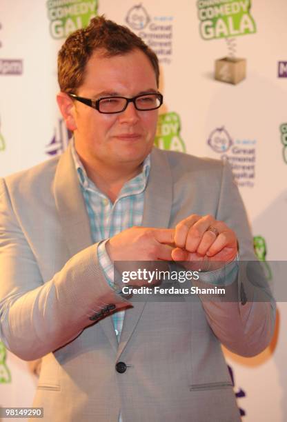 Alan Carr attends the Channel 4 Comedy Gala in aid of Great Ormond Street>> at 02 Arena on March 30, 2010 in London, England.
