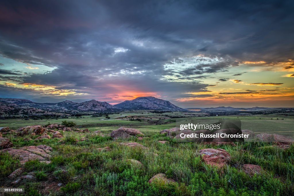 Sunrise over Mt. Scott, Oklahoma, USA