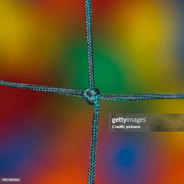 net and colors - schussfaden stock-fotos und bilder