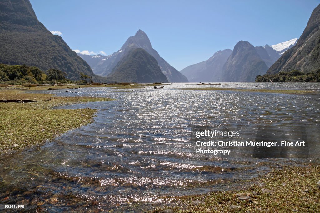 Milford Sound and Mitre Peak