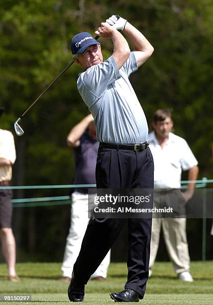 Hale Irwin wins the Liberty Mutual Legends of Golf tournament, Sunday, April 25, 2004 in Savannah, Georgia.