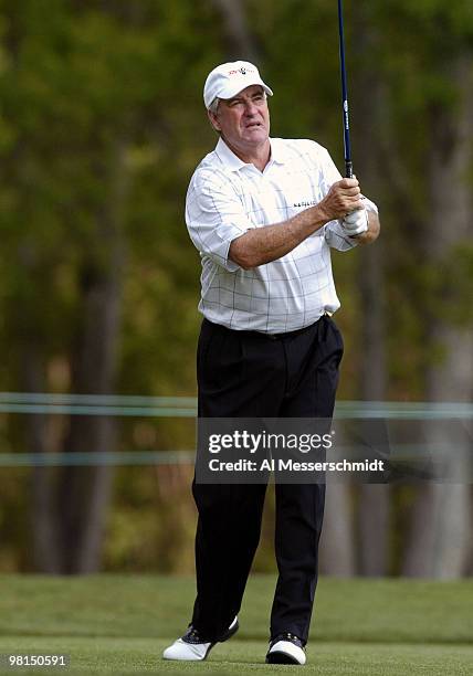 Dave Stockton competes in the Liberty Mutual Legends of Golf tournament, Sunday, April 25, 2004 in Savannah, Georgia.