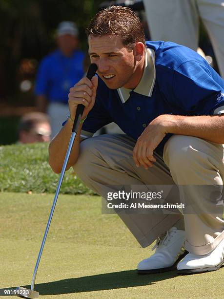 Sergio Garcia competes in the 2005 Tavistock Cup at Isleworth Country Club March 29.
