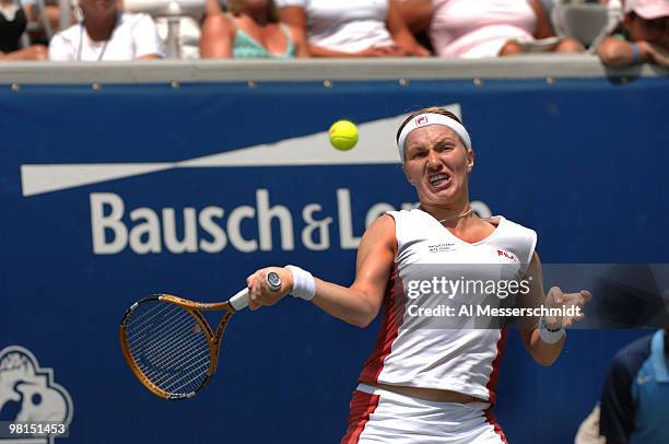 Svetlana Kuznetsova defeats Patty Schnyder in the quarterfinals 6-3, 6-1 during the 2006 WTA Bausch and Lomb Championship at Amelia Island Plantation...