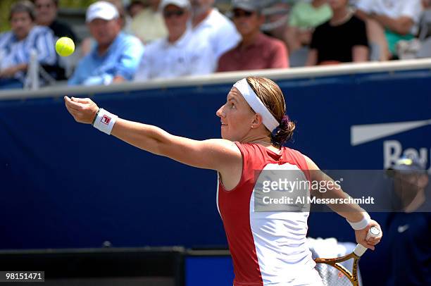 Svetlana Kuznetsova defeats Patty Schnyder in the quarterfinals 6-3, 6-1 during the 2006 WTA Bausch and Lomb Championship at Amelia Island Plantation...