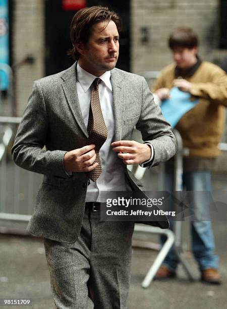 Actor Luke Wilson visits "Late Show With David Letterman" at the Ed Sullivan Theater on March 30, 2010 in New York City.