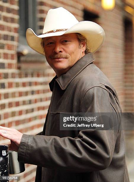 Country musician Alan Jackson visits "Late Show With David Letterman" at the Ed Sullivan Theater on March 30, 2010 in New York City.
