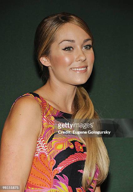 Reality Star Lauren Conrad promotes "Sweet Little Lies" at Barnes & Noble Tribeca on February 3, 2010 in New York City.