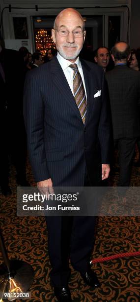 Patrick Stewart attends the Jameson Empire Film Awards at The Grosvenor House Hotel on March 28, 2010 in London, England.